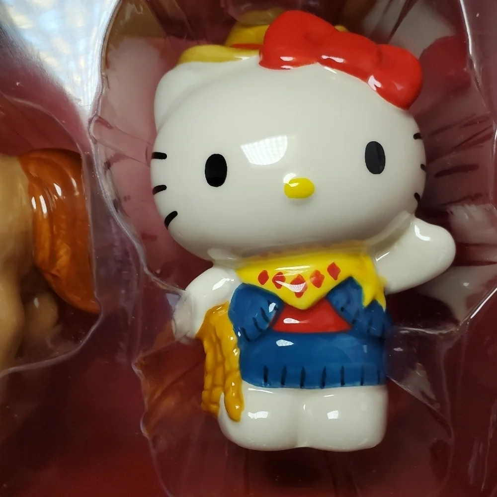 Hello Kitty Cowgirl With Horse Salt & Pepper Shakers Country Home Decor